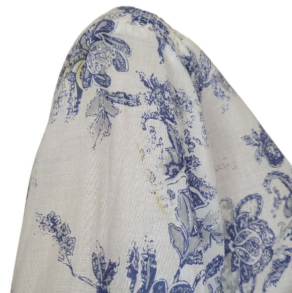 Soft Surroundings Nimes Toile Embroider Tunic Top PL - Picture 3 of 5